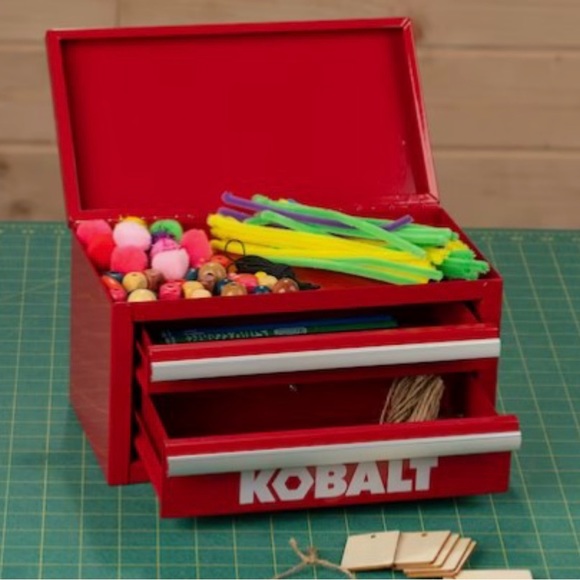 Kobalt Mini 10.83-in 2-Drawer Red Steel Tool Box - Picture 5 of 5
